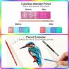 HIFORNY 75-Piece Colored Pencil Set for Adults, 72 Colored Pencils with Extras, Artist Soft Core, Vibrant Colors, for Adults, Beginners, and Kids