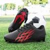 Low-Top Leather Football Training Shoes with Spikes - Youth & Large Sizes