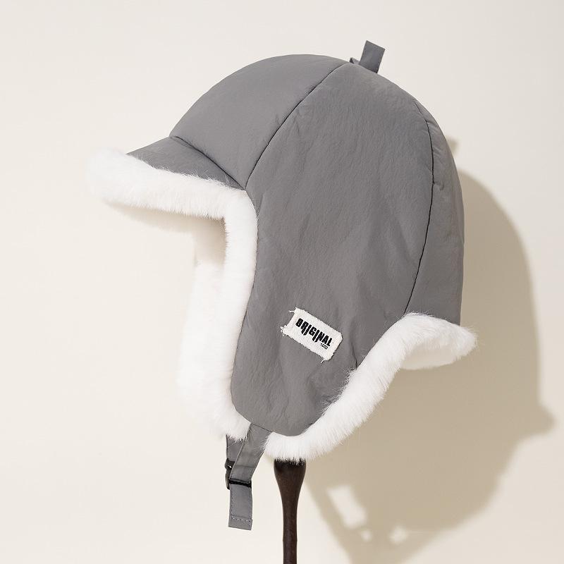 Thunderbolt Hat Men and Women Winter Padded Thickened Ear Protection Cap Cycling Outdoor Ski Ins Warm Cold Cotton Cap