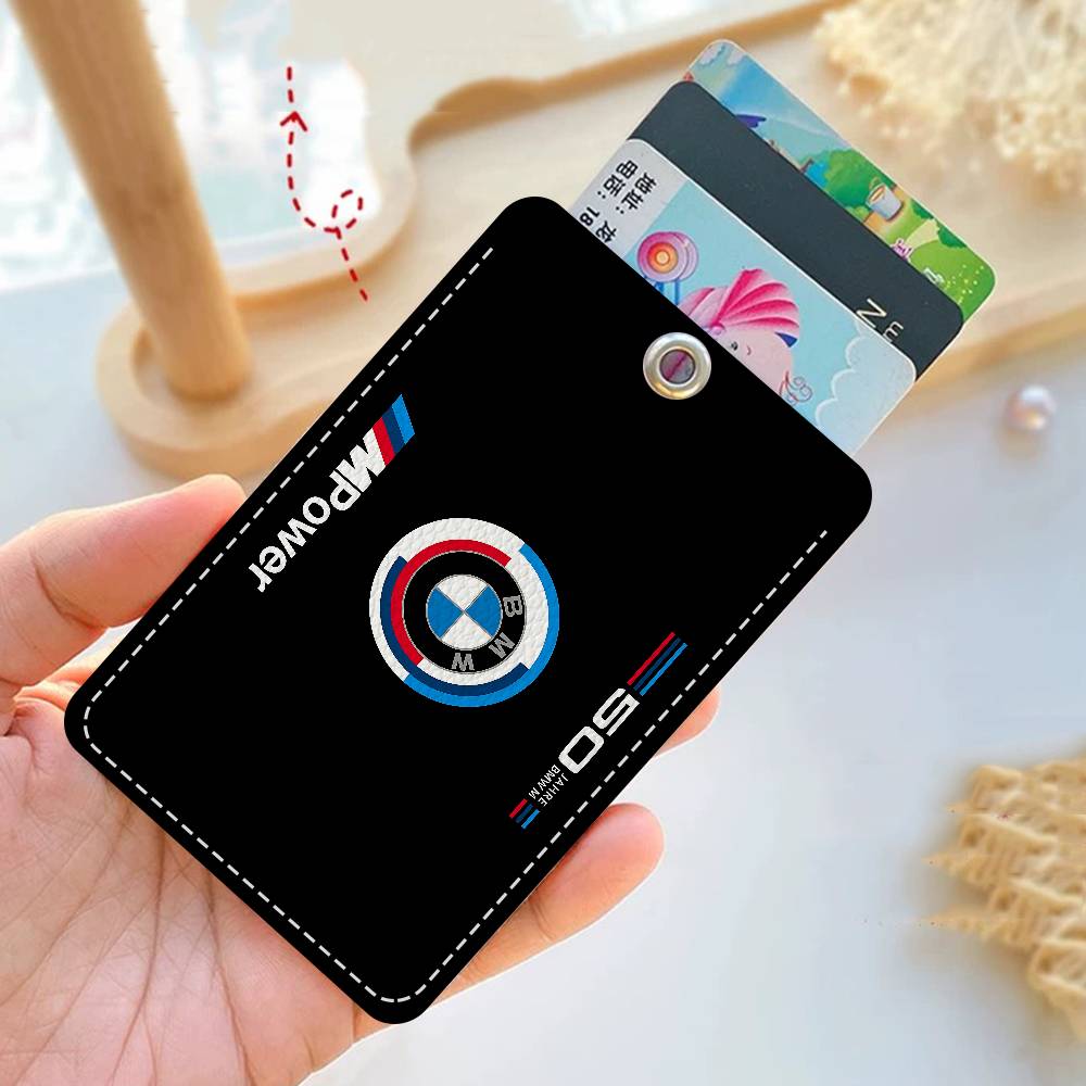 B-BMW-W Personalised Holder Suitable For Bank Card,Subway, Bus Card Wallet Card Case Badge Holder Keychain