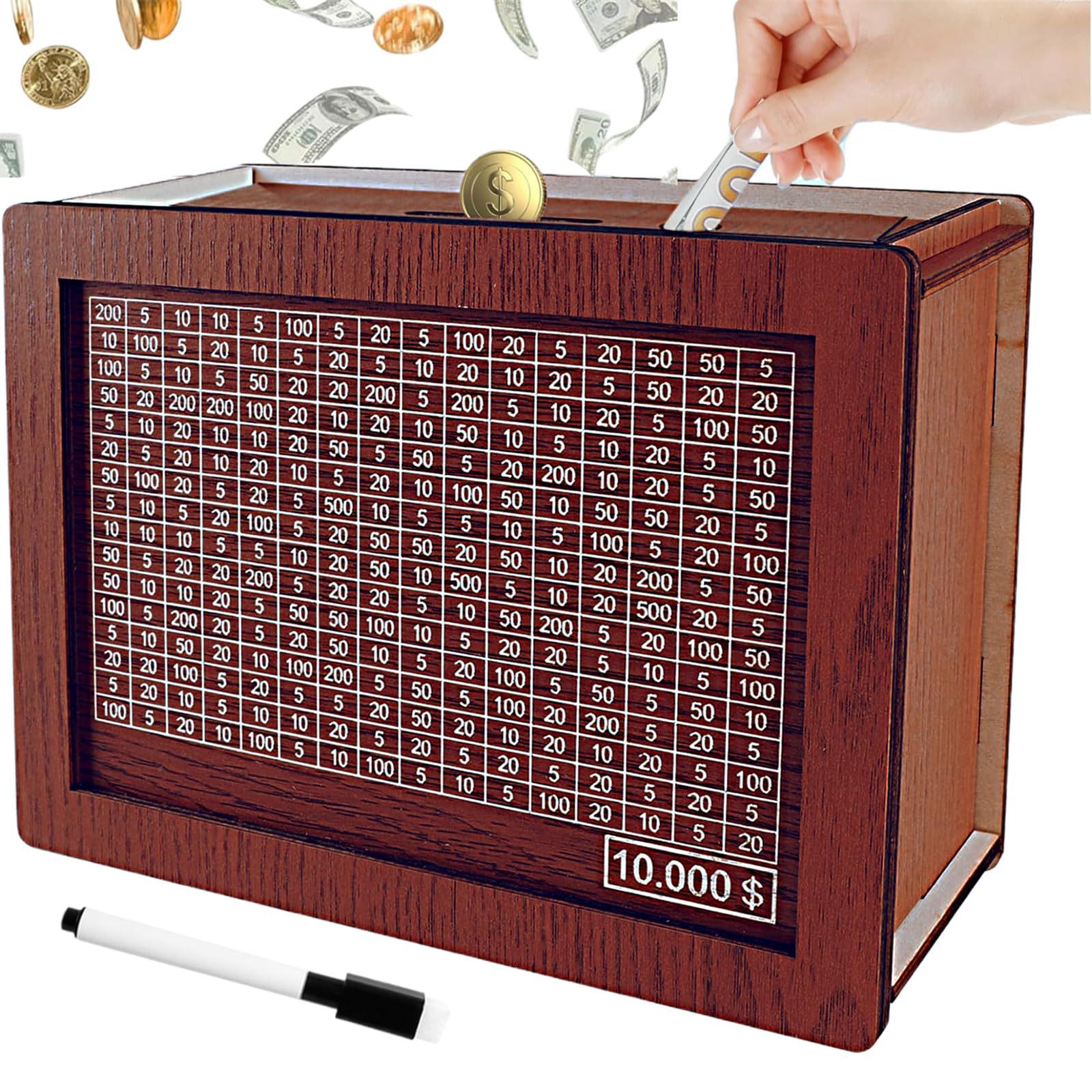 

Копилка со счетчиком: Деревянная поделка Настольный подарок для детей темно-коричневого