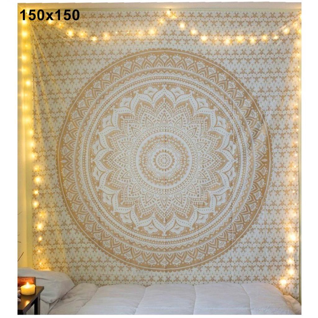 Mandala Bohemian Yoga Mat Plážový ručník Šátek Deka Indiánská závěsná tapiserie