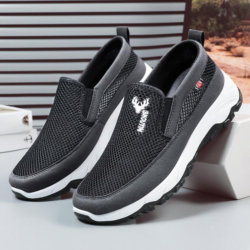 2025 Summer New Men's Casual Mesh Shoes Middle-aged and Elderly Non-slip, Wear-resistant, Comfortable and Breathable Men's Shoes