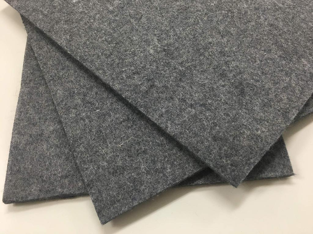 Dicke Wolle Feuchtigkeitsaufnahme oder Graues Filzset, 60% mehr, 3mm, 5mm, Weiß, (5mm Grau, 3) (Hane Shop)