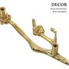 Angoily Antique Bronze Door Pull Black Matte Cabinet Handles Leaf Knobs Handle for Furniture