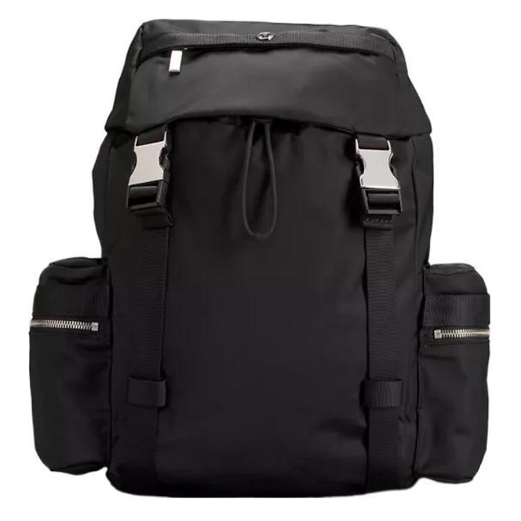 Lululemon Wunderlust Drawstring Buckle Closure Design Convenient Storage Mini Backpack Unisex Backpacks Black LU9B23S-0001 Mini