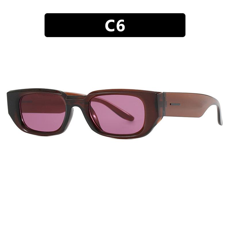 Fashion Square Small Frame Sunglasses Retro Brand Designer Sun Glasses Uv400 Shades Eyewear Men Goggles Trendy Glasses