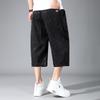 Plus Size 4XL-10XL Oversize Calf-length Pants for Men Summer Fashion Streetwear Elastic Waist Short Pants