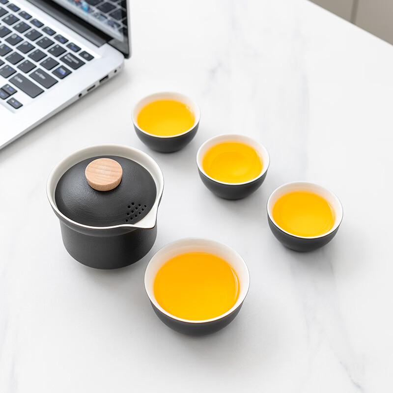 Nordic Ceramic Portable Travel Tea Set