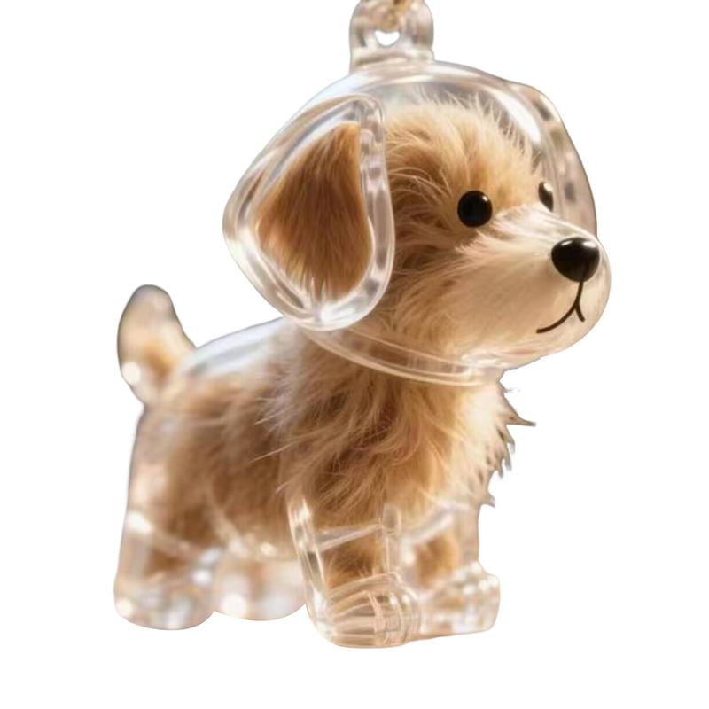 Transparent Fur Storage Box For Puppies Cute Animal Fur Ball Storage Pendant Decoration Commemorative Dust Box Gift