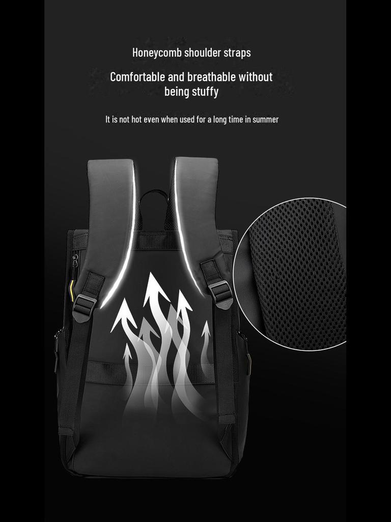 Men's Large Capacity Roll-Up Nylon Backpack - New Style, Foldable, Leisure Bag