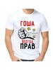 T-Shirt Gosha hat immer Recht