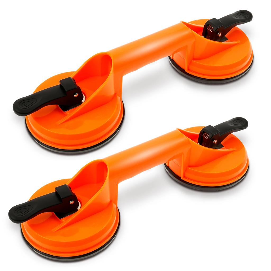 2Pcs New Glass Lifting Suction Cups Heavy Duty Vacuum ABS Handle Holder for Lift Floor Tile Auto Car Windshield Repair Hand Tool