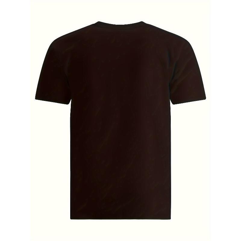 Pánské tričko s krátkým rukávem a kulatým výstřihem, s potiskem písmen, evropské velikosti. Ležérní letní tričko pro každodenní nošení a dovolenkové resorty.