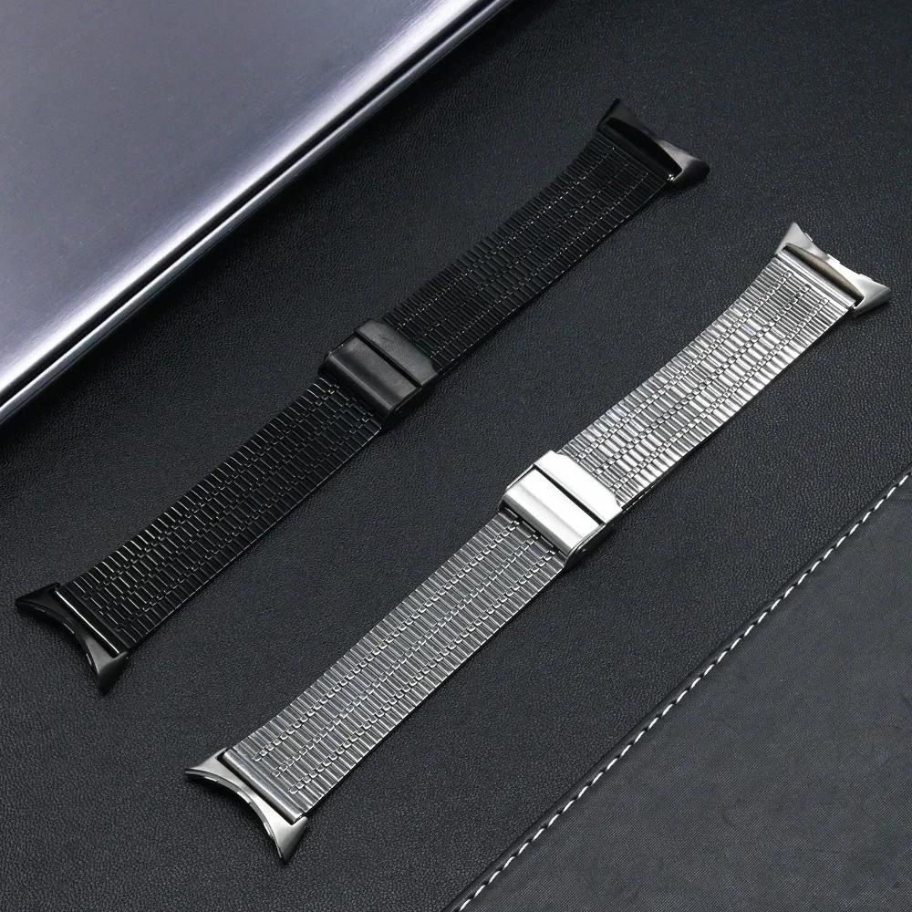 Luxury Stainless Steel Band for Google Pixel Watch 3 45mm Men watchband Bracelet Replaced Accessories for Pixel 3/2/1 41mm Strap