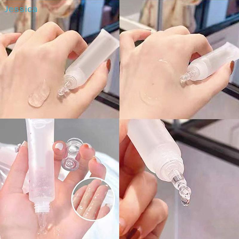 10ml Empty Transparent Clear Squeeze Tubes| Refillable Cosmetic Containers with Assorted Color Caps