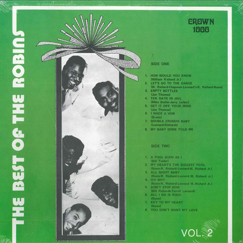 

LP Record ROBINS - The Best Of The Robins Vol.2 1000 CROWN RECORDS Sweden Blues
