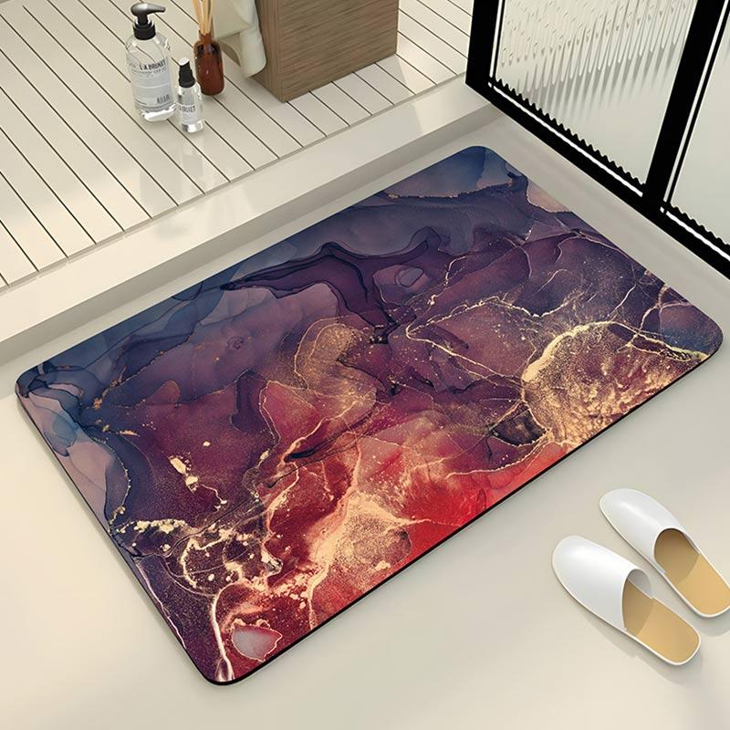 

Роскошный коврик для ванной из диотомитового камня, противоскользящий коврик для душа, ванной комнаты, впитывающий коврик для ног, быстросохнущий коврик для унитаза, моющийся 40cmx60cm