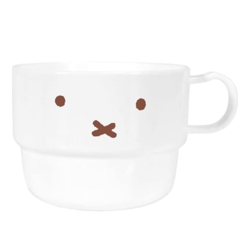 Kutsuwa Miffy Face Ladies Lunch Series Plastic Cups, Set of 3, MF751, Made in Japan