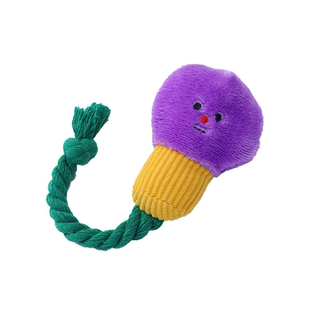 Søt Lyspære Plysj Hundeleke - Pipete Kjæledyr Tyggeleke Slitesterk Myk Plysjleke for Katter Hunder Valper Kjæledyrutstyr
