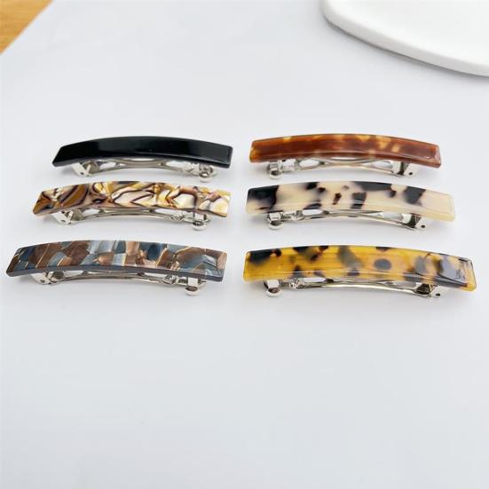 Spring Hairpin French Acetate Decor Hair Clips Versatile Color Hair Organizer Hair Accessory Hair Styling Tool