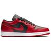 Air Jordan 1 Low Reverse Bred Erkek Spor Ayakkabı Siyah Gym-Kırmızı 553558-606