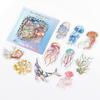 1pack/20pcs Laser Flash PET Waterproof Sticker Cool Geometric Pattern, Ideal for Journal Deco DIY Craft Album Gift Decor