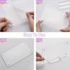 2/4Pack Bill Holder Display Photo Frame Double-Sided Transparent Magnetic Display Stand for Office Home Salon Business Organizer