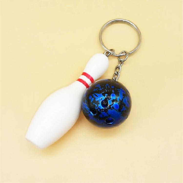 Novelty Bowling Ball Keychain Fashionable Bowling Ball Keychain Eye Catching Keychain for Added Convenience & Fun
