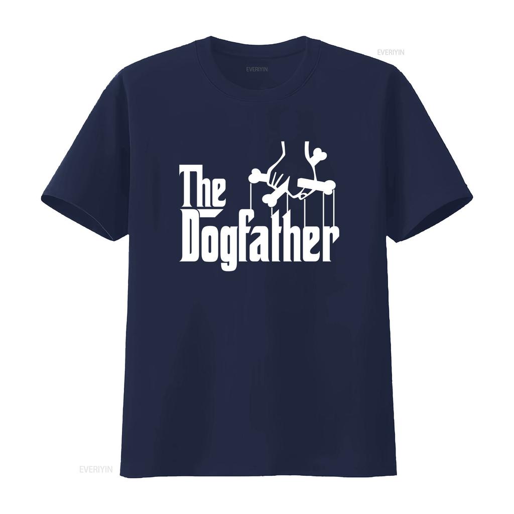 Funny Family The Dog Father Joke Mens T Shirt Unique Puppet Themed Design for Lovers Vintage Washed Versatile Slightly