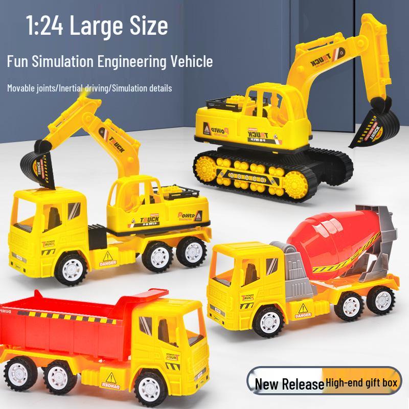 

Extra Large Drop-Resistant Inertia Toy Dumper Truck & Excavator for Kids