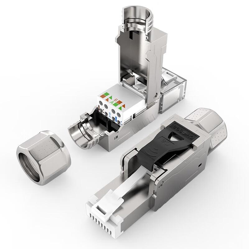 CHOSEAL CAT6A Geschirmter Werkzeugloser RJ45-Stecker