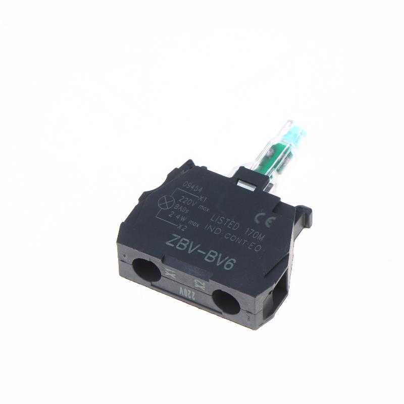 XB5 ZBV Indicator Light Module 16mm Push Button Switch Clear Bright LED for Electrical Enclosures