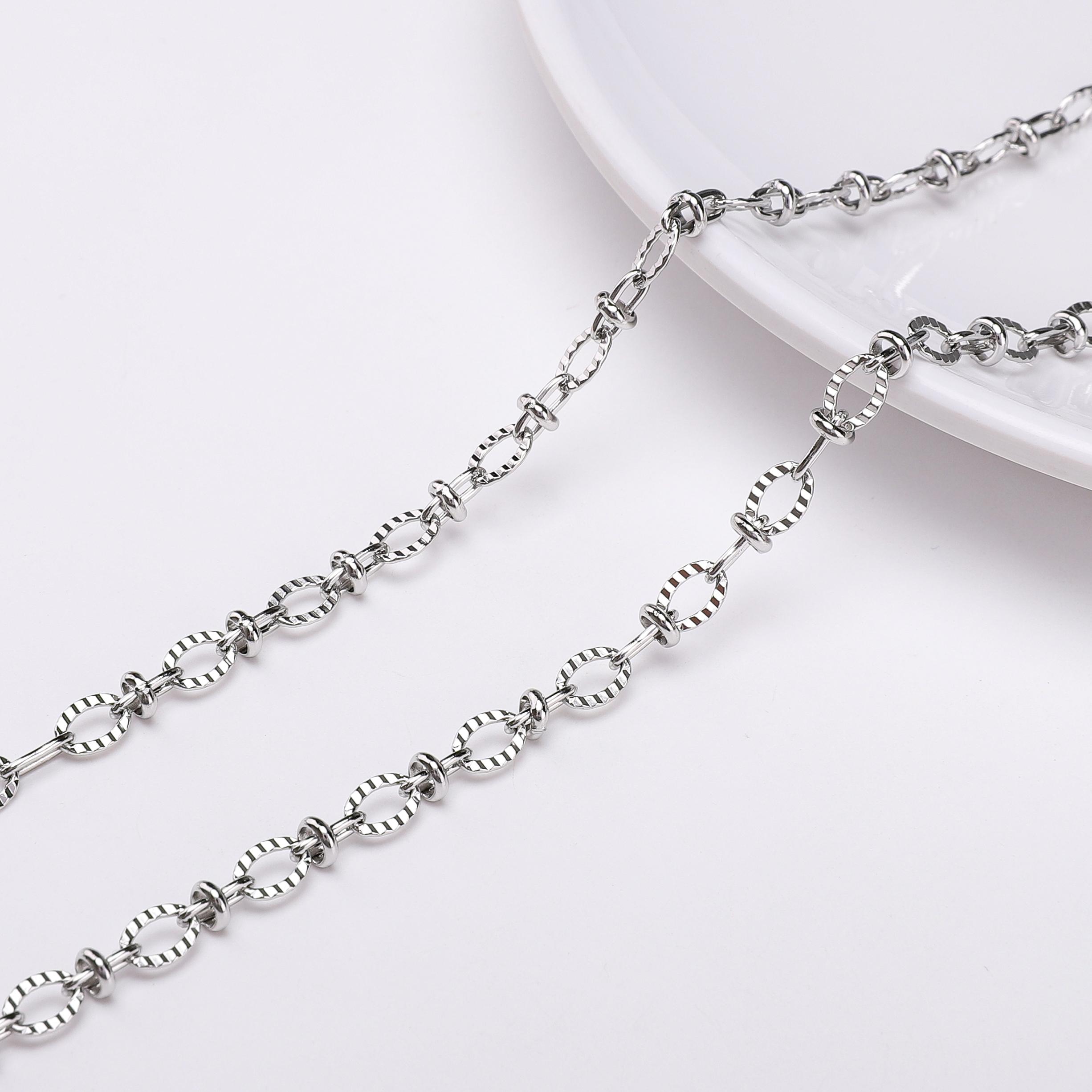 

1-метровая цепочка из нержавеющей стали, базовая панк-цепочка для самостоятельного изготовления ожерелья, браслета, ювелирных изделий, аксессуаров 12 4.5mm