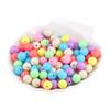 Solid Color Round Acrylic Beads for DIY Bracelets - Jewelry Accessories