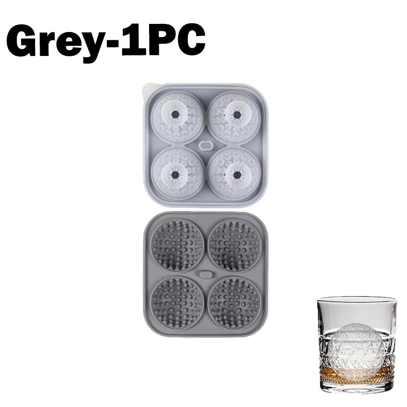 Big Golf Ice Ball Maker Large Silicone Ice Cube Tray With Lid Ice Mold For Whiskey Bourbon Cocktails Drinks Home Bar Accessories