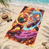 Akaza Demon Slayer Custom Name Beach Towels Also Serve As Bath Towels Summer Essential a Musthave for the Outdoors the Beach and the Pool