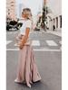 2025 Spring/Summer Solid Color Pleated Women's Midi Skirt - Large Swing Design