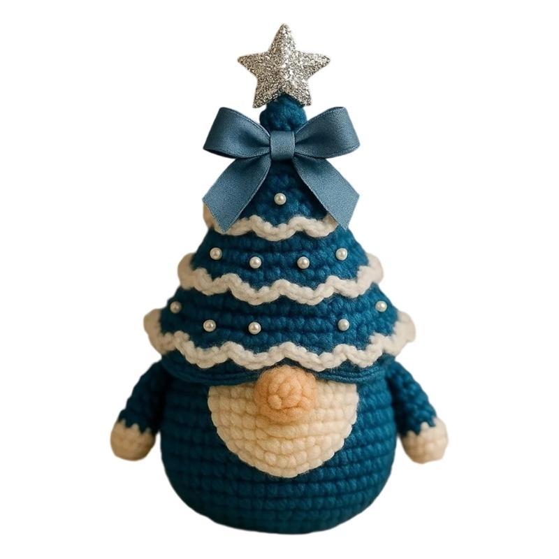 Beginner Christmas Gnomes Crochet Set With Step By Step Guide Soft Cotton Materials Crafting Activity