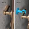 3cps Silicone Door Stoppers Anti-Collision Door Handle Cover Door Handle Bumper  Protecting Wall