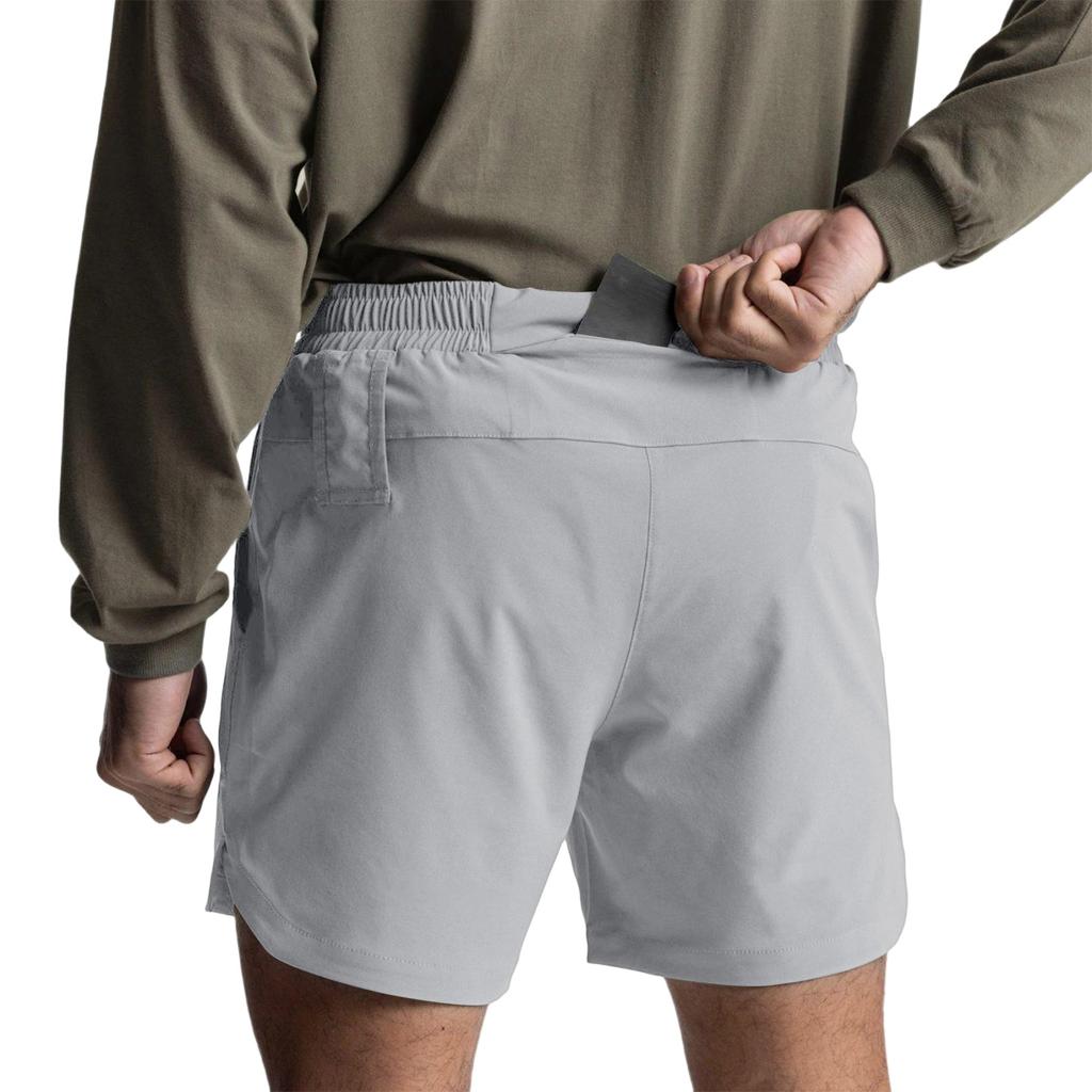 Men’s Summer Casual Woven Shorts Five Pocket Athletic Quick Dry Relaxed Fit Street Style Elastic Waist Short Pants