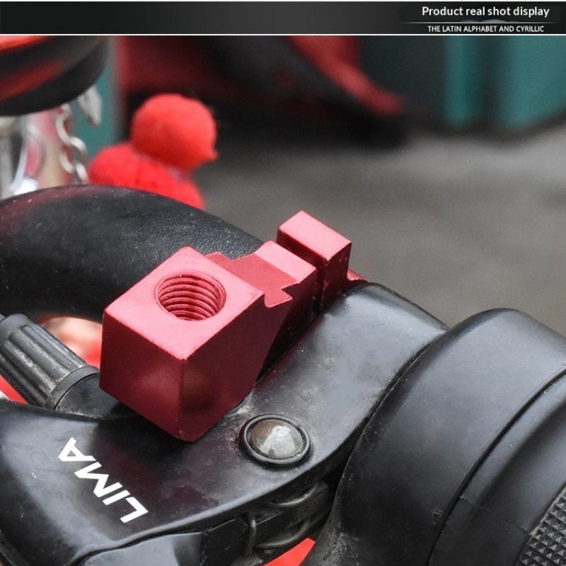 2Pcs Motorcycle Mirror Mount Aluminum Alloy Universal Bracket 8/10Mm Handlebar Rearview Holder For Cycling Commuting Riding