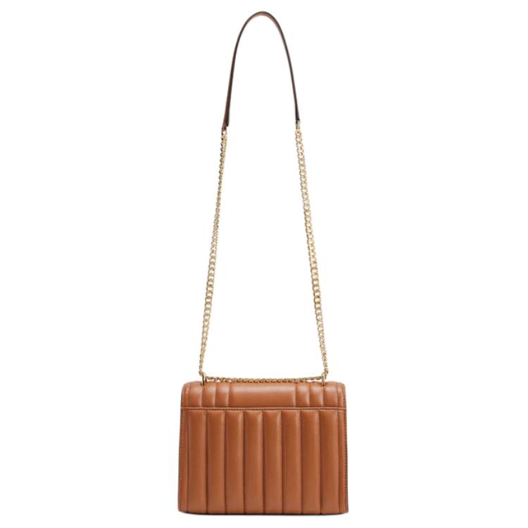 Michael Kors MK Whitney Adjustable Chain Strap Buckle Closure PU Crossbody Shoulder Bag Medium Women bags Brown 35R4GWHL6U-LUGGAGE