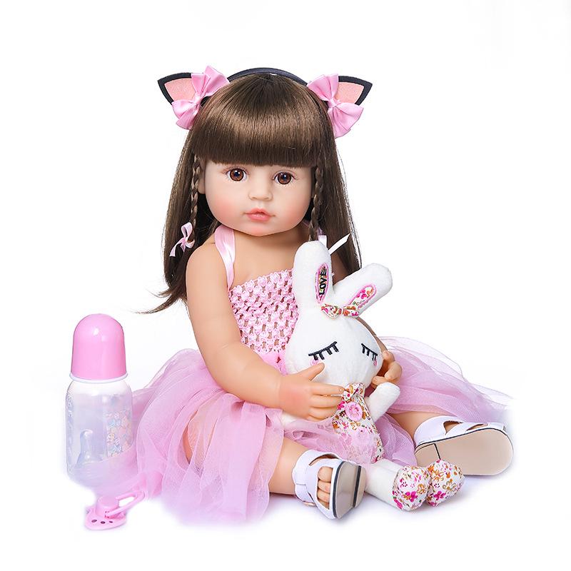 NPK Genuine 55CM Waterproof Full Silicone Reborn Baby Doll