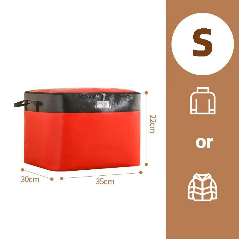 

Сверхвместительный Переезд Упаковка Утолщенная Сумка для хранения Багаж Одежда Отделочная Сумка Водонепроницаемый Артефакт для хранения одеяла S красный