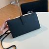 2025 New Leather I-buckle Long Three-fold Wallet First Layer Cowhide TOGO Leather Leather Wallet Cross-border Wholesale Trend