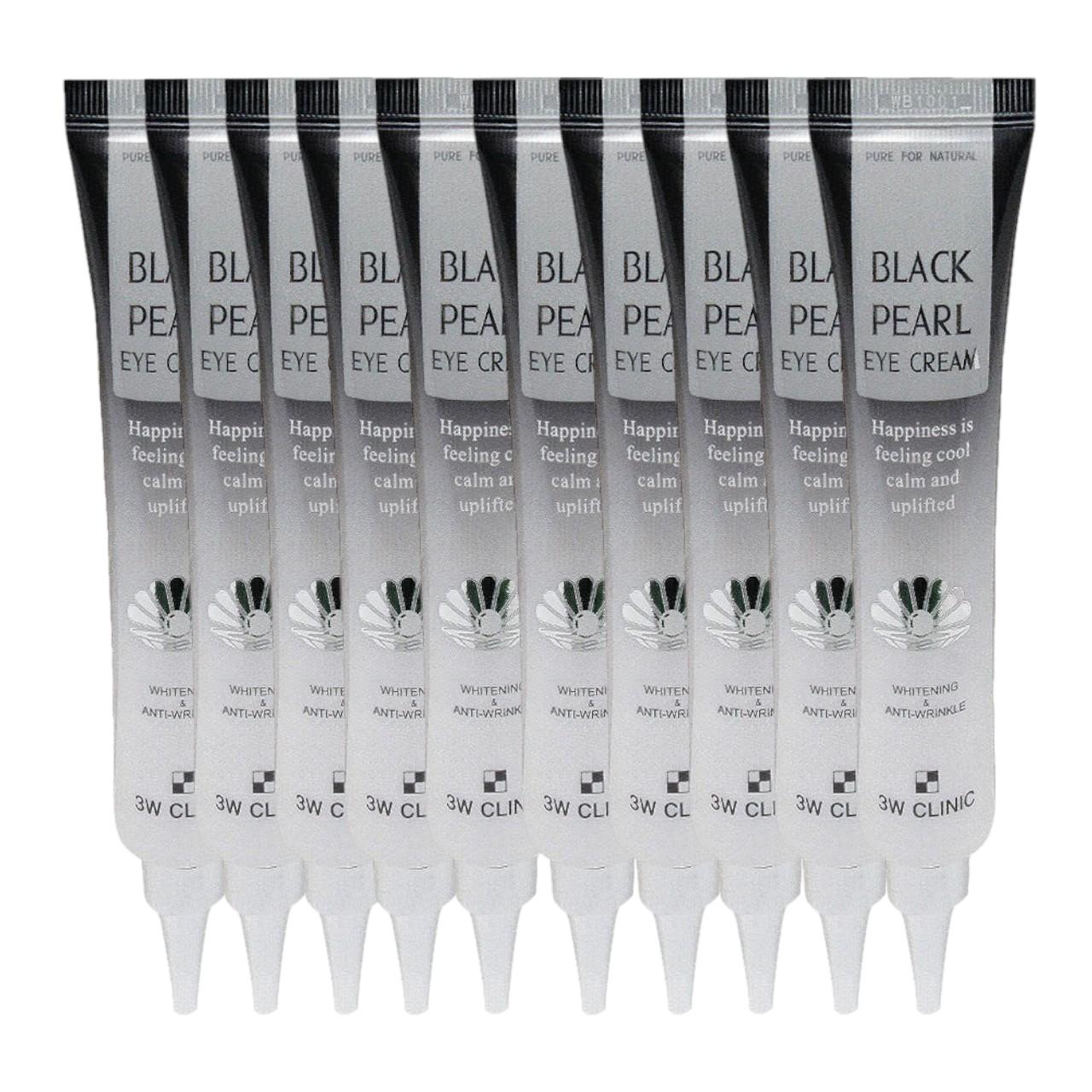 

3W Clinic Black Pearl Eye Cream – Brightening & Anti-Wrinkle Eye Treatment with 2,000mg Pearl Extract (40ml x 10pcs Bulk Value Set)