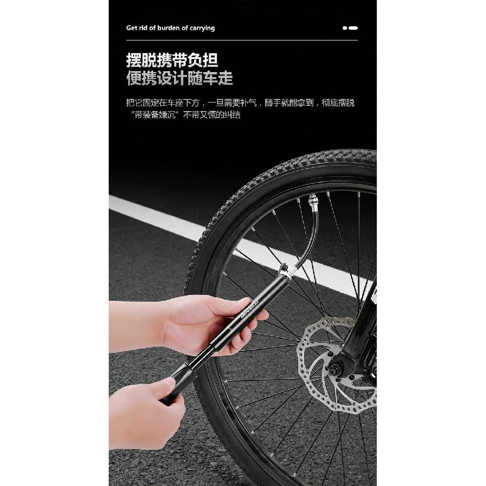 Portable Bike High-Pressure Pump Mini Aluminum Alloy Bike Pump Schrader Presta Valve MTB Road Bicycle Pump Cycling Accessories