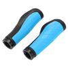 1 Pairset Bike Handlebar Cover Grips with Alloy Double Lock Anti Slip Cycling Handle GripBlue