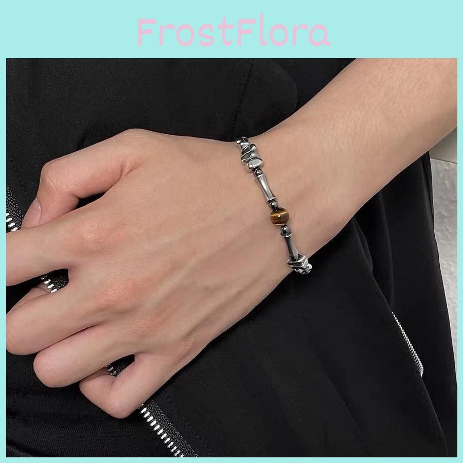 Titanium Steel Bamboo Section Bracelet Elegant Design For Men And Fashionable Women